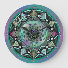 Grote Sage Celtic Mystical Mandala Wall klok