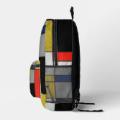 Grote samenstelling van Piet Mondrian Bedrukte Rugzak (Rechts)