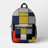 Grote samenstelling van Piet Mondrian Bedrukte Rugzak (Voorkant)