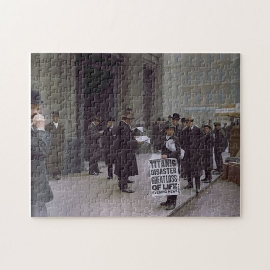 Grote schade als gevolg van de ramp met de Titanic Legpuzzel (Horizontaal)