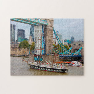 Grote Schepen Theems Londen. Legpuzzel
