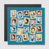 Grote schrijvers, dichters en toneelschrijvers op (Voorkant / Achterkant)