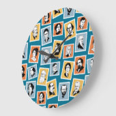 Grote schrijvers, dichters en toneelschrijvers op  grote klok (Hoek)