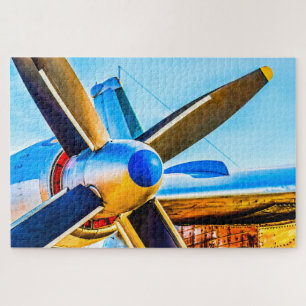 Grote schroefturbinemotor, propellers legpuzzel