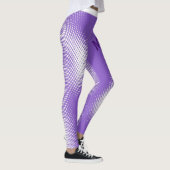 Grote Script-tekst met wit puntpatroon op pasta Leggings (Rechts)