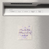 Grote Scroll Save the Date Magnet Magneet (Insitu (Vaatwasser))