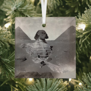 Grote Sfinx & Gizeh Piramides Necropolis Egypte Glas Ornament