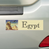 Grote Sfinx van Gizeh, Egyptische piramides Bumpersticker (Op auto)