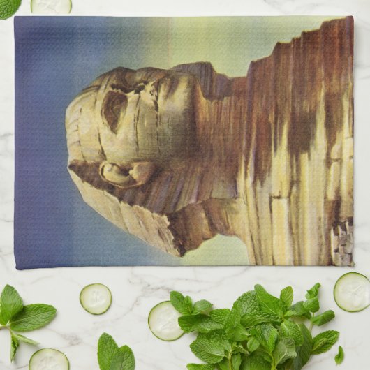 Grote Sfinx van Gizeh, Egyptische piramides Theedoek (Gevouwen)