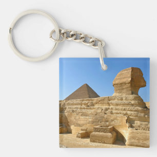 Grote Sfinx van Gizeh met Khafre-piramide - Egypte Sleutelhanger
