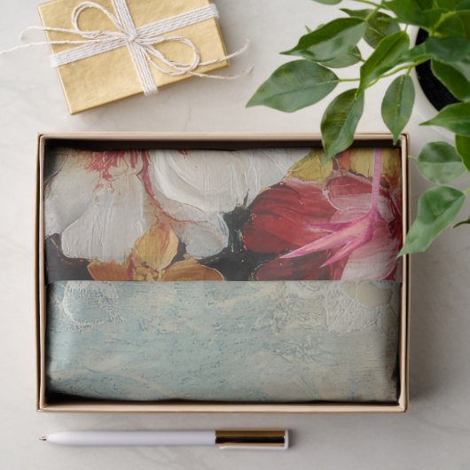 Grote Shabby Chic Roze Flamingo Bloemen Decoupage Tissuepapier (Geschenk)