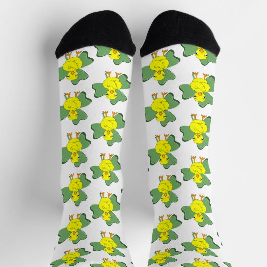 Grote Shamrock Chick Pattern Sokken (Top)