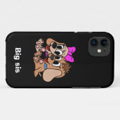 Grote sis, poodle puppy, sibling appreciday Case-Mate iPhone case (Achterkant (horizontaal))