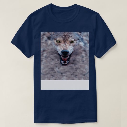 Grote slechte wolf gezicht gegrom t-shirt (Design voorkant)