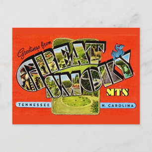 Grote Smoky Mountains-ansichtkaart Briefkaart