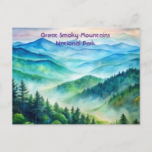 Grote Smoky Mountains National Park Schilderij Briefkaart