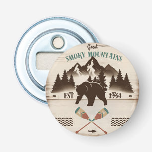 Grote Smoky Mountains, TN beer Button Flesopener