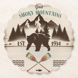 Grote Smoky Mountains, TN beer Kartonnen Onderzetters
