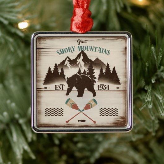 Grote Smoky Mountains, TN beer Metalen Ornament (Boom)
