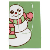 Grote Sneeuwman Cadeautas (Achterkant)