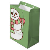 Grote Sneeuwman Cadeautas (Achterkant Gekanteld)