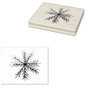 Grote sneeuwvlok stempel (Gestempeld)