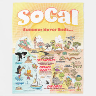 Grote SoCal fleece deken