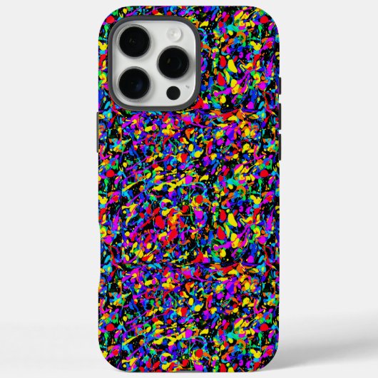 Grote Splatter - iPhone (16 Pro Max) Hoesje (Achterkant)