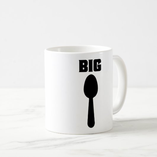 GROTE SPOON LITTLE SPOON COFFEE MOK SET #1 (Voorkant rechts)