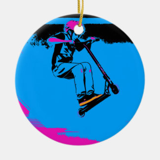 Grote Sprong - Scooterrijder Keramisch Ornament