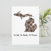 Grote staat van het meer - geen zout. Geen haaien. Kaart (Staand voorkant)