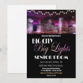 Grote stad grote lichten prom middelbare school ui kaart (Voorkant / Achterkant)