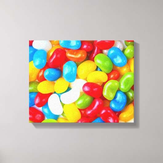 Grote stapel Snoep Jelly Beans Canvas Afdruk (Voorkant)