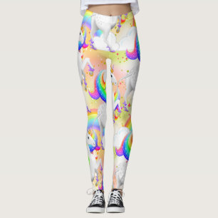 Grote Sterren Regenboog Eenhoorn Prinses van het B Leggings