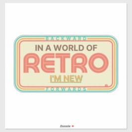 Grote Sticker Retro-Bord