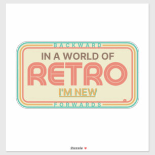Grote Sticker Retro-Bord
