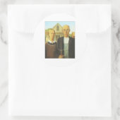 Grote Stickers Amerikaans-Gotische Grant-Wood (Tas)