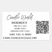 Grote Stickers - Beeswax Candle World (Voorkant)