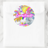 Grote Stickers! Ronde Sticker (Tas)