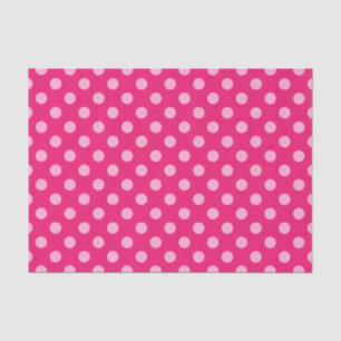 Grote Stippen met retro, Fuchsia en Pastel Roze Tissuepapier