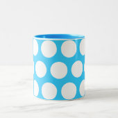 Grote Stippen Tweekleurige Koffiemok (Center)