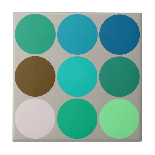 Grote Stippen uit de middeleeuwen, Turquoise en Gr Tegeltje (Voorkant)