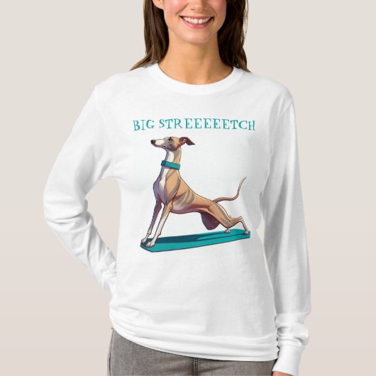 Grote stretch Whippet T-shirt (Voorkant)