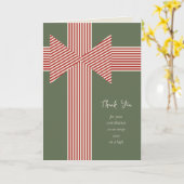 Grote strik van gestreepte lint kaart (Gele Bloem)