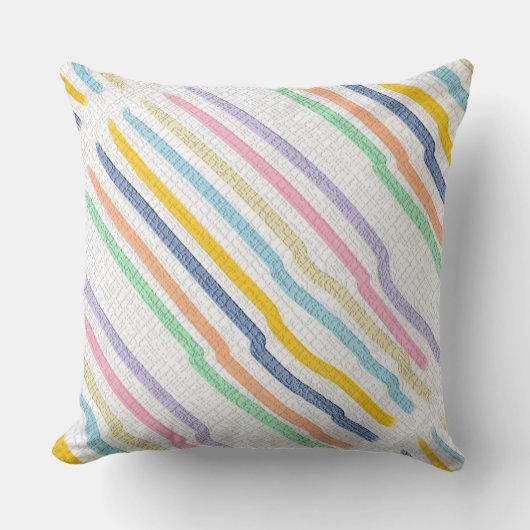 Grote stripespasta kussen (Voorkant)