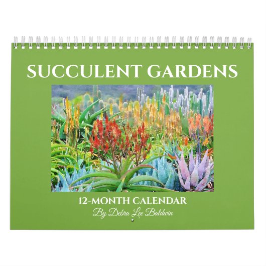 Grote Succulente tuinen Kalender (Hoes)