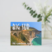Grote Sur California Pacific Coast Highway Briefkaart (Staand voorkant)