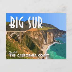 Grote Sur California Pacific Coast Highway Briefkaart