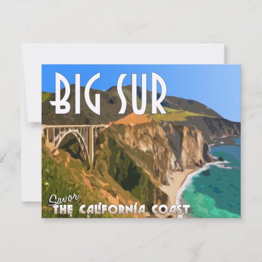 Grote Sur California Pacific Coast Highway Flat Ka (Voorkant)