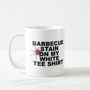 Grote teaser T - shirts BBQ vlek op mijn wit Koffiemok